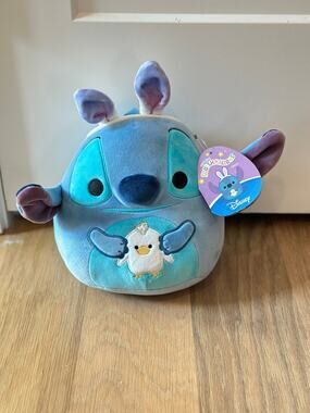 Squishmallow Plush Disney Stitch with Bunny Ears 8" Easter 2024 NWT